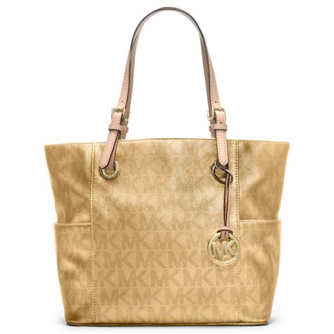 michael kors handbag black gold|Michael Kors gold tote bag.